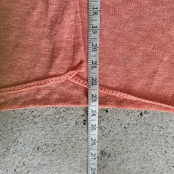 Eileen Fisher Women’s Orange Linen Blend Open Front Cardigan Size PM - Picture 8 of 11